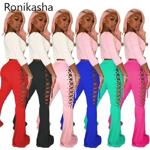 Женские брюки с высокой талией RoniKasha China At AliExpress