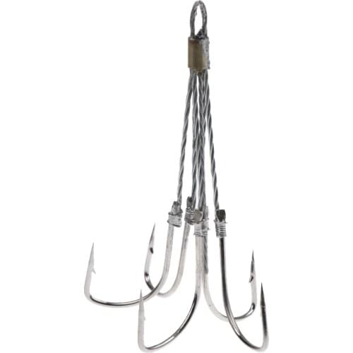 Stainless Steel Fishing Hooks 5 Claw Hooks Hook Anchor Fishing Gear