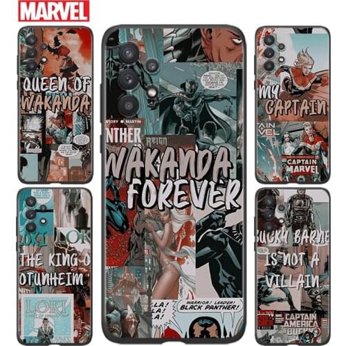Marvel retro comic superhero For Samsung A91 A72 A71 A52 A51 A42 A41 A32 A31 A22 A21S A12 A11 A03 A02S A01 4G 5G Phone Case