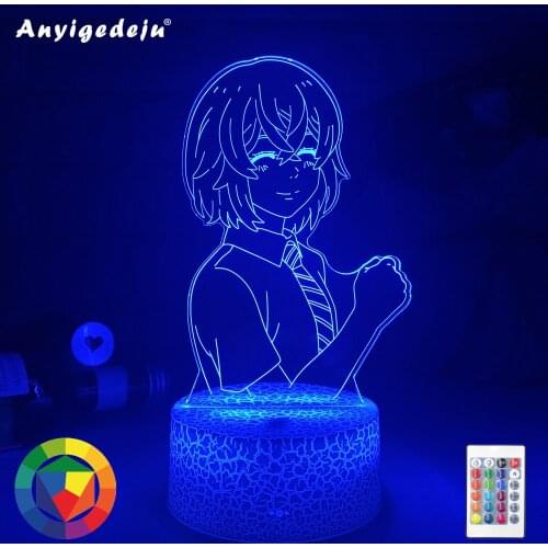 Tokyo Revengers Hinata LED Light for Child Bedroom Decoration Night Light Birthday Gift Room Table Anime Tokyo Revengers 3d Lamp