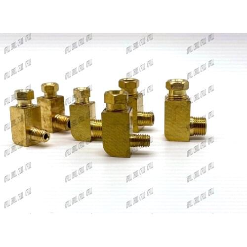 4mm tube fitting M6/M8/1/8" male thread Right-angle Connector adaptor PL406/PL408/PL41 for lubrication system/CNC machine centre