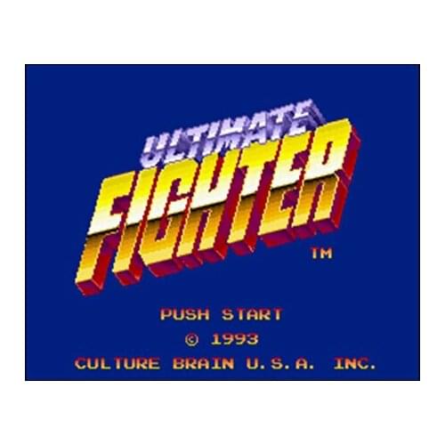 Ultimate Fighter NTSC Version 16 Bit 46 Pin Big Gray Game Card For USA Game Players