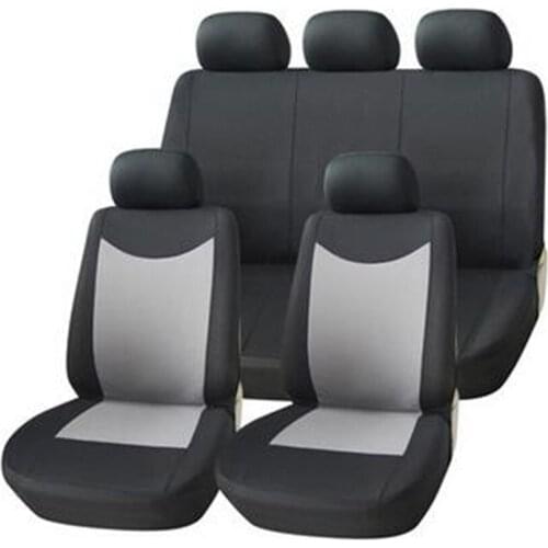 Universal 9PCS Mesh Fabric Auto Interior Accessories Classic Design Styling Car Seat Covers Universal Car-cases Protector suv