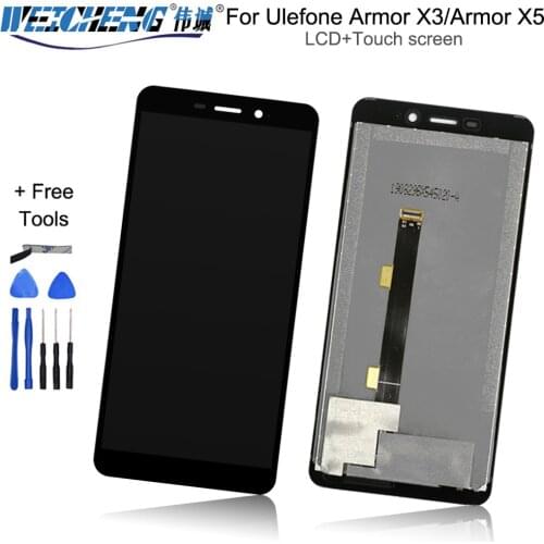 5.5 inch For Ulefone Armor X3/X5 LCD Display Touch Screen Assembly Repair Parts For Ulefone Armor X5 Screen LCD Display