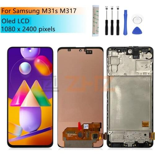 OLED For Samsung Galaxy M31S LCD Display Touch Screen Digitizer Assembly for Samsung M317 Lcd Screer Rplacement Repair Parts