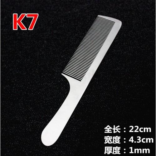 1pc Hair salon professional stainless steel comb hair cut comb hairdressing comb