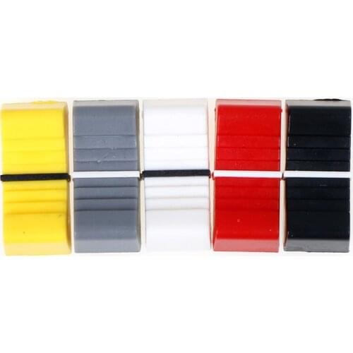 10pcs 8mm Fader Knob Cap Touch Sensitive Slider Ribbed Mixer Desk Switch Knob Cap