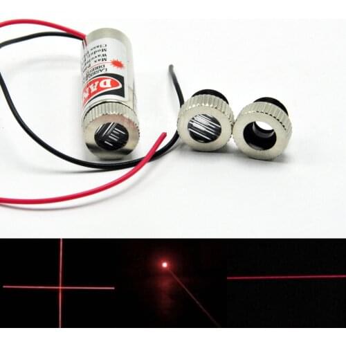3in1 Focusable 650nm 5mW Red Dot Line Cross Head Laser Diode Module 12x35mm
