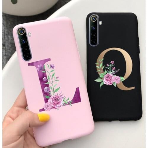 For Oppo Realme 5 5i 5s 5Pro Case Cute Letters Cover For Realme 5 Pro RMX1971 Phone Case Realme5 RMX1971 Soft Slim Fundas Coque
