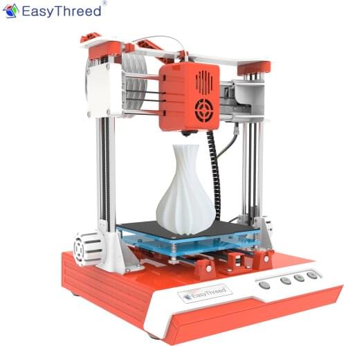 EasyThreed 100*100*100mm Print Mini Desktop Children 3D Printer High Precision Mute Printing with TF Card PLA Sample Filament