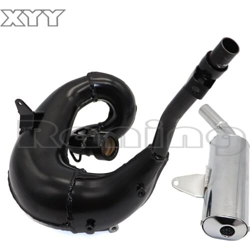 Silencer Muffler Pipe For KTM 50 Exhaust System Junior Senior Mini SX PRO LC SILVER