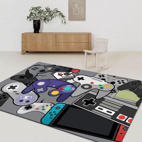 Switch Gamepad Large Area Rugs Non-Slip Runner Floor Home Carpets for Living Room Bedroom Kid Gift Playing Mat alfombra infantil