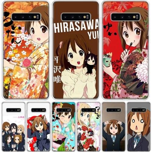 K on! Hirasawa Yui Anime Cover Phone Case For Samsung Galaxy S10 S20 Ultra Note 10 9 8 S9 S8 J4 J6 J8 + Lite Plus Pro S7 Coque