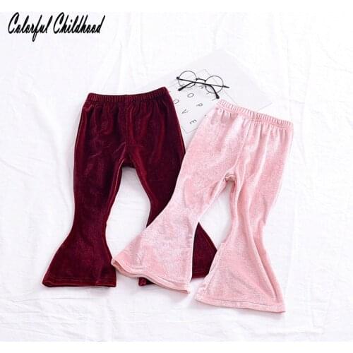 Baby Girls leggings little kids vintage flare fashion pants for Christmas Gift baptism