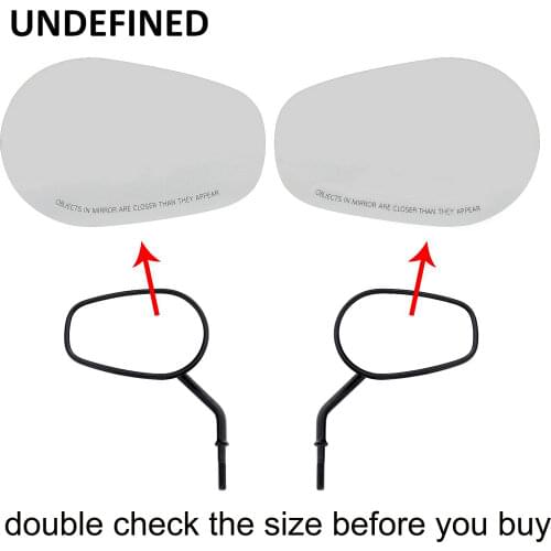 Motorcycle Tapered Rearview Mirrors Lenses Mirror Glass Lens For Harley Touring Road King Electra Glide FLH 1982-2018