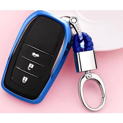 2019 Soft TPU Key Cover Case For Toyota Chr C-hr Land Cruiser 200 Avensis Auris Corolla 2&3 Car Styling Key Protection keychain