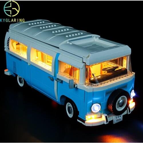 Kyglaring Led Lighting Set DIY Toys For Creator 10279 (Classic Version) Volkswagen T2 Camper Van (Not Included Building Blocks)