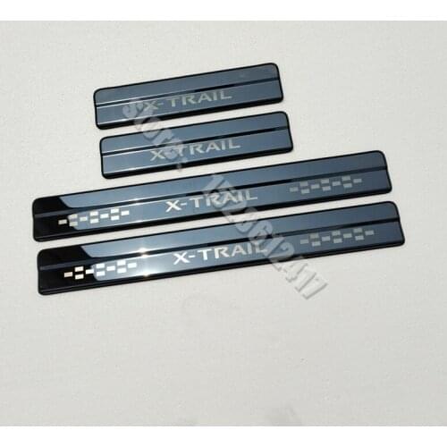 Stainless Steel Door Sill Scuff Plate for 2014-2021 Nissan X-Trail X Trail XTrail T32 Welcome Pedal Trim Car Styling Accessories