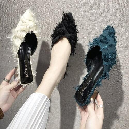 2021 new womens square with toe slip breathable high heels fashion womens brand designer design creative surface high heels