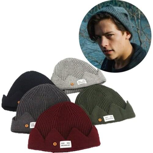 New Jughead Jones Riverdale Cosplay Crown Design Beanies Hat Women Beanies Winter Hat Men Knitted Hat Casual Hat