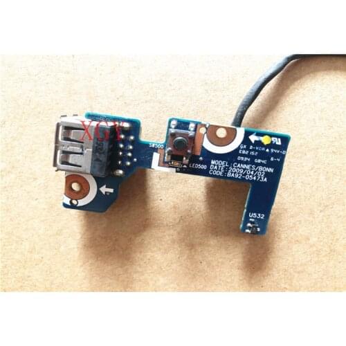 Original FOR Samsung np-r620 r620 USB power button board and cable switch board ba92-05473a