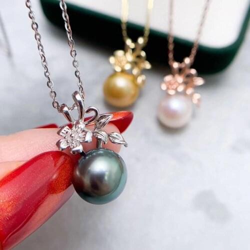 Flower 925 Sterling Silver Pendant Setting Mounting Findings Jewelry Base for Crystals Agate Pearls Corals Jade Stones Beads