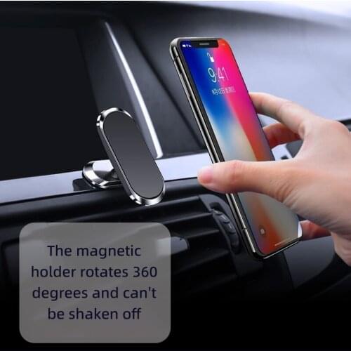 Strip 360 Rotating magnetic mobile phone holder notepaper magnetic bracket GPS car phone holder car accessories interior bracket