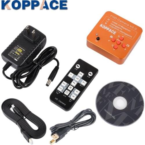 KOPPACE 21MP Industrial Camera 1080P 60FPS HDMI/USB Industrial Microscope Digital Camera Mobile Phone Repair Microscope Camera