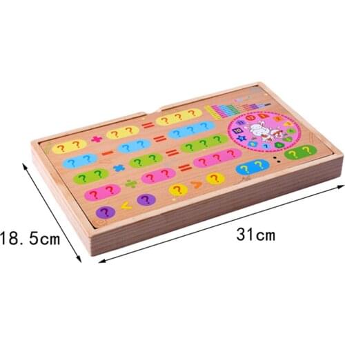 Counting Sticks Wood Math Learning Teaching Aids Children Tangram Toys Write