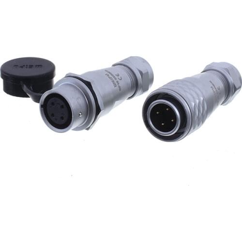 SF16 M16 2 3 4 5 7 9 10 Pin Waterproof IP67 Aviation Connector Male Plug Female Connect Socket Quick Push-pull LED Power Adapter