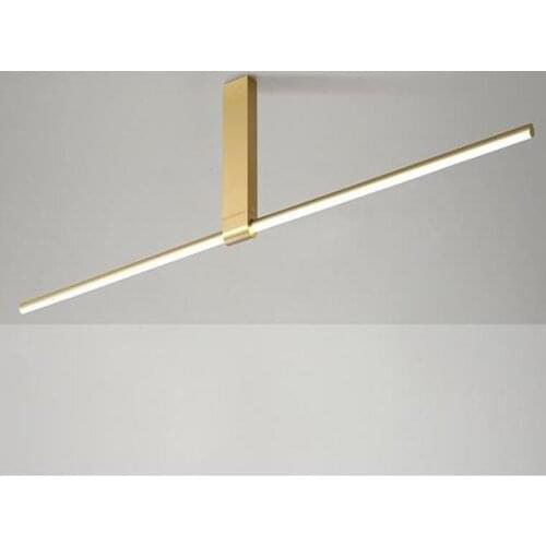 Nordic Simple Strip Led Ceiling Lamp Minimalism Creative Corridor Restaurant Celling Light Fixtures Bedroom Clothing Store Lamps