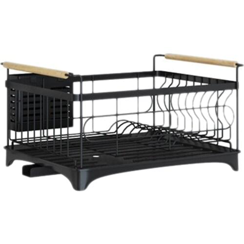 Dish Drainer Kitchen Cutlery Cup Plates Dish Rack Sink Rack Drip Tray Storage Shelf Stainless Storage Organizer Holder