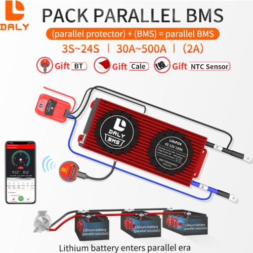 Daly bms 3.2V 4s 80A 120A 200A 300A 500A LiFepo4 18650 BMS PCM Battery With Balance For lili ion Lipo Battery Cell Pack Module