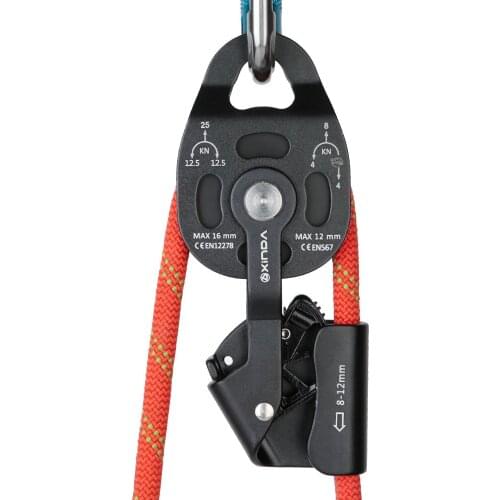 High Quality Heavy Lifter Torrential Riser Pulley Puller Rope Lifting Equipment Climbing Outdoors
