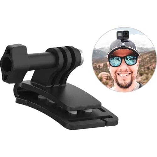 TELESIN Action Camera Cap Clip Baseball Hat Clamp Mount Holder for DJI OSMO Pocket GoPro Hero 8/7/6/5 SJCAM Sports Cameras