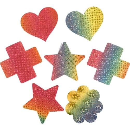 10Pair/lot Women Sexy Disposable Self Adhesive Nipples Covers Chest Petals Breathable Glitter Invisible Breathable Breast Patc