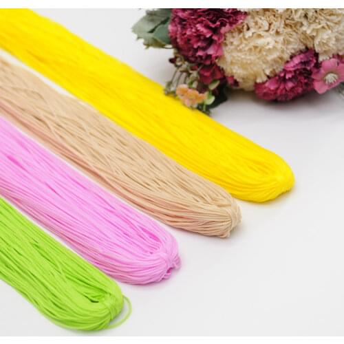 New Non-lightweight Thick Upgraded Version of Hollow Thread Bright Silk Woven Crochet Hat Cushion Material