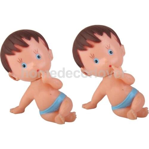 New 12PCS Mini Babies For Baby Shower Party Favors Decorations Boy Crafts