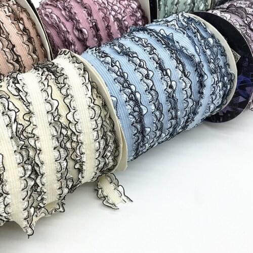 2 Yards 20mm Elastic Hair Band Ribbon Lace Sewing Trim Handmade Ribbon DIY #Ro