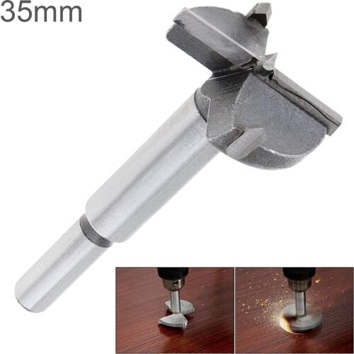 35mm Tungsten Steel Hard Alloy Wood Drill Bits Woodworking Hole Opener for Drilling on Plasterboard / Plastic & Wooden Board