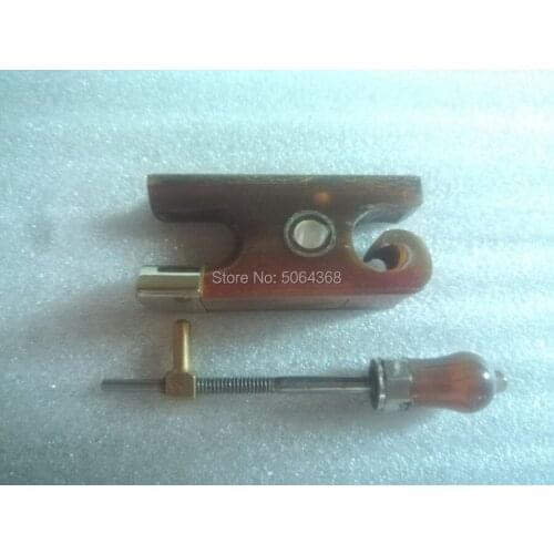 5pcs of Violin Bow Tail Red Ox Horn Frog for 4/4 Violin Designed for 4/4 violins Bow Parts Replacement Accessories