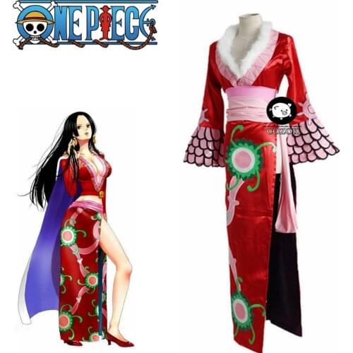 Anime One Piece Boa Hancock Female Emperor Cheongsam Cosplay Costume Halloween Party Game Women Dresses Cloak