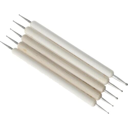 DIY Ceramic Wax Ball Stylus Clay Sculpture Handicraft Pottery Sculpte Model Pattern Molding Emboss Sludge dot shape Tool