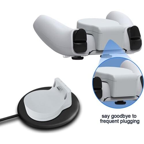 For PS5 Game Controller Wireless Charging Adapter Game Handle Charger Fast Charging Receiver