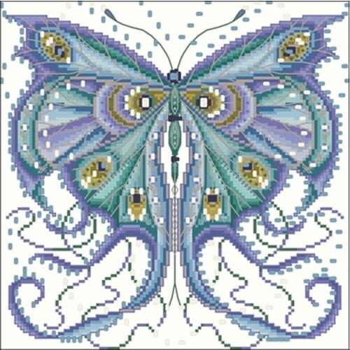 Joan Elliott Butterfly patterns Counted Cross Stitch 11CT 14CT 18CT DIY Cross Stitch Kits Embroidery Needlework Sets home decor