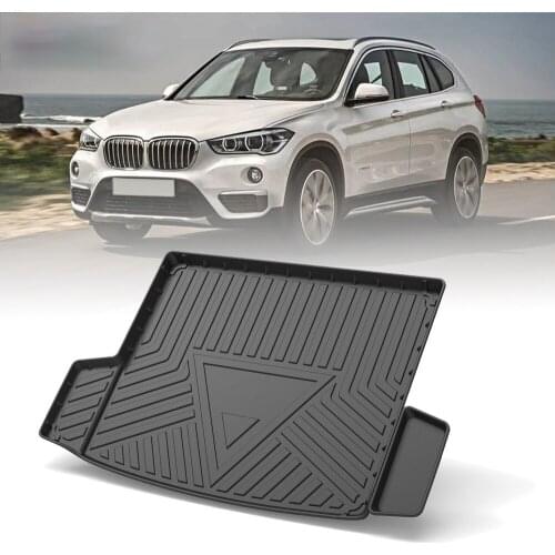 TPE Trunk Mat For BMW X1 2016 2017 2018 2019 2020 2021 Car Waterproof Non-Slip Custom Rubber 3D Cargo Liner Accessories