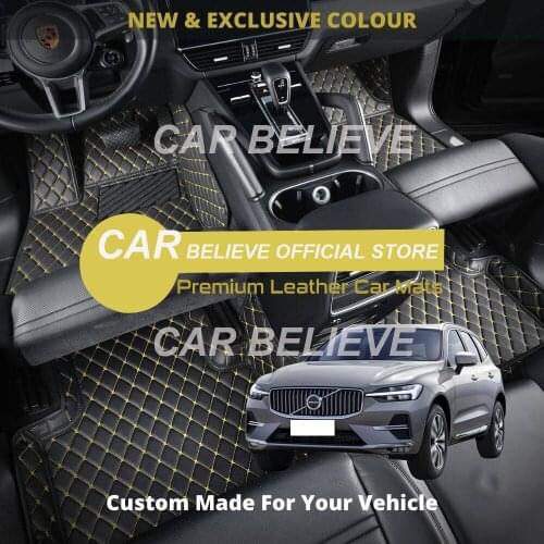 High quality Leather Car Floor mats For Volvo XC40 2018 2019 2020 Carpets Rugs Pads Accessories