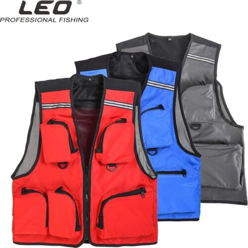 Summer Quick Dry Breathable Fishing Vest Sport Men Multi Pocket Vest Outdoor Swim Fly Fishing 5 Pocket Clothes