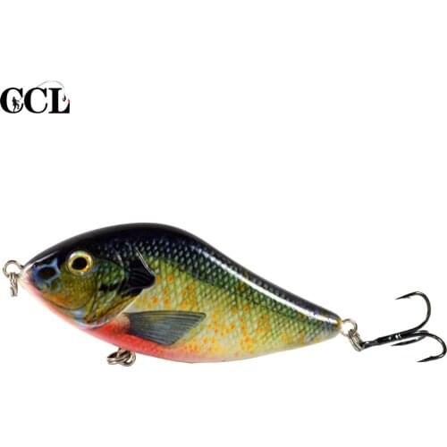 CCLTBA 100MM 45G Slow Sinking Jerkbait Fishing Lure Slider Swim Action Hard Body Jerk Bait for Pike Musky Fishing
