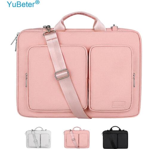 YuBeter Mens Laptop Bag 15 6 inch for MacBook Pro 13 Case 14 15.4 Notebook Sleeve Womens Briefcase Shoulder Bag Large Capacity